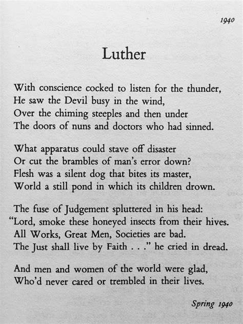 Wh Auden Luther Writing Draft Prose Luther Poetic Meh Writing