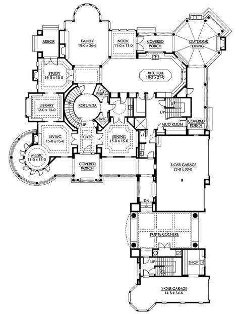 House Plan Luxury Cozy And Elegant Luxury House Plan 66011we