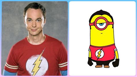 How To Draw Sheldon Cooper Minion Easy Step By Step Drawing Little