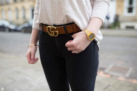 My Gucci Double Gg Tan Belt With Gold Buckle Review Raindrops Of Sapphire