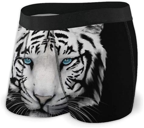 Tiger Mens Boxer Briefs Short Breathable Comfortable Nueey Boyshorts