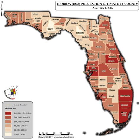 Florida Population Map Answers
