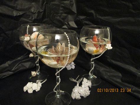 Seashell Cocktail Sea Shells Champaign Glasses Champagne Flute