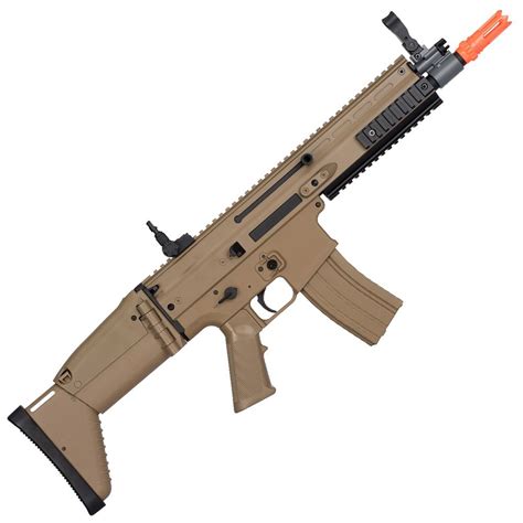 Fn Scar L Metal Airsoft Aeg Rifle Camouflage Ca