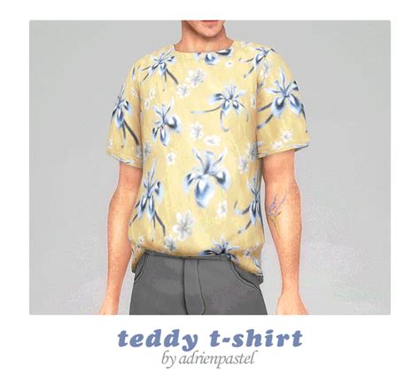 📑 Teddy T Shirt · Adrienpastel On Patreon Sims 4 Cas Sims 2 Sims 4