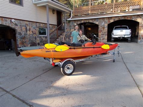 North Woods Sport Trailers Single Canoe Kayak Sailboat Rowing Hull Specialty Trailer Storage