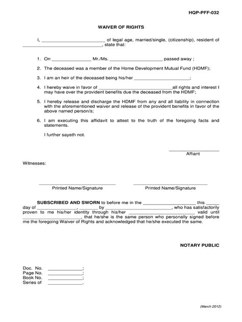 Waiver Of Rights Sample Fill Out And Sign Online Dochub