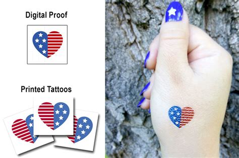 Custom Temporary Tattoos Personalized Metallic Tattoo Stickers