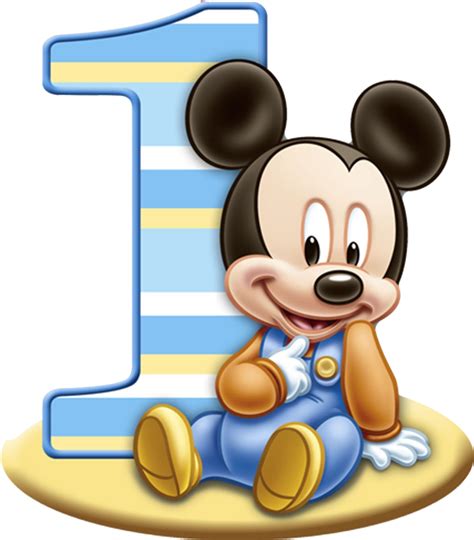 Download 1st Birthday Png Free Download Baby Mickey Mouse 1st