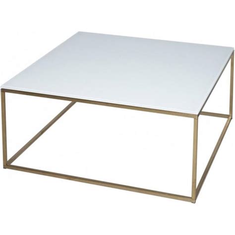 White (627) yellow (44) furniture finish. Buy White Glass and Gold Metal Square Coffee Table from ...