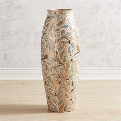Pier 1 Imports Metallic Leaves Floor Vase Floor Vase Tall Vase Decor