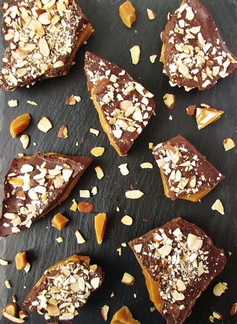 Salted Dark Chocolate Almond Toffee Alisons Wonderland Recipes