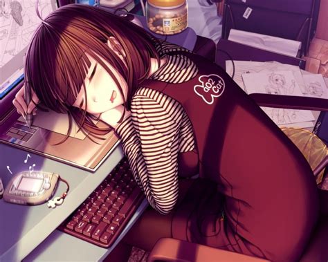 Fate stay night обои на пс4 : Картинка аниме, девочка, сидит, спит 1280x1024 скачать обои на рабочий стол бесплатно, фото 275745