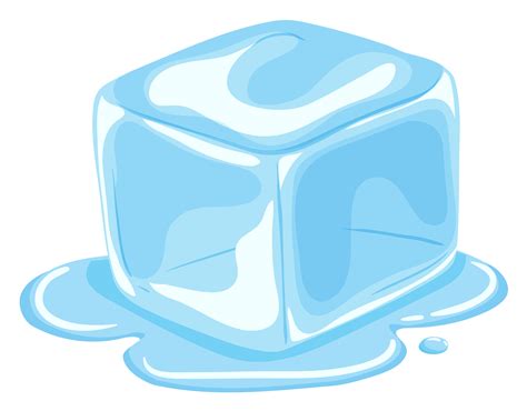 Piece Of Ice Cube Melting 295927 Vector Art At Vecteezy