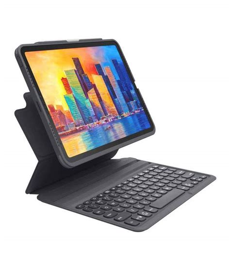 Zagg Pro Keys Case For Ipad Pro 11 Inch 3rd And 4th Gen Charcoal