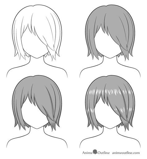 Anime Hairstyles Step By Step Learn How To Draw Anime Hair Female