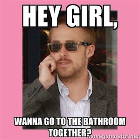 Hey Girl Check Out This Ryan Gosling Bathroom Shrine Laist