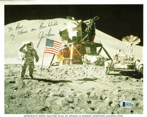 Jim Irwin Nasa Apollo 15 Astronaut Authentic Signed 8x10 Press Photo