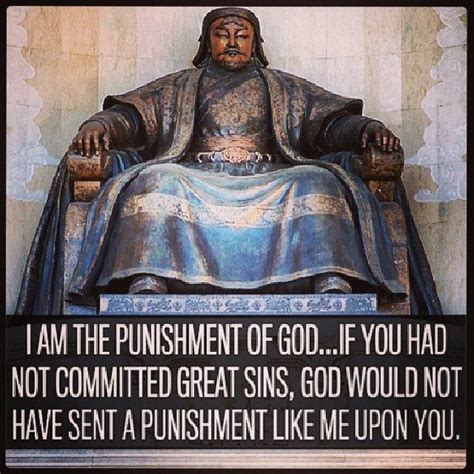 An Image Of A Statue With A Quote On It That Says I Am The Pulsiment Of God If You Had Not