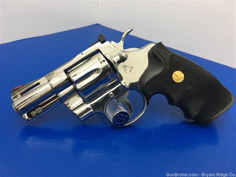 1989 Colt Python 357 Mag Ultra Rare Factory Bright Stainless 25