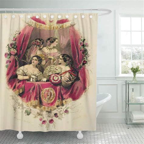 Cynlon Vintage Victorian Women Antique Colour Bathroom Decor Bath