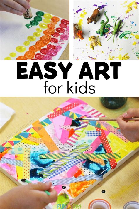 Easy And Fun Art Projects For Kids To Do At Home Or School Fun A Day