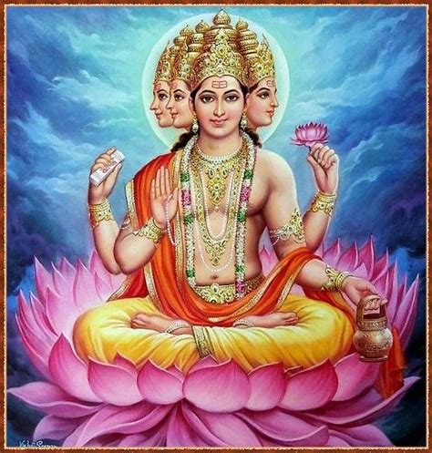 Brahma The Creator Goddess Artwork Hinduism Art Hindu Art