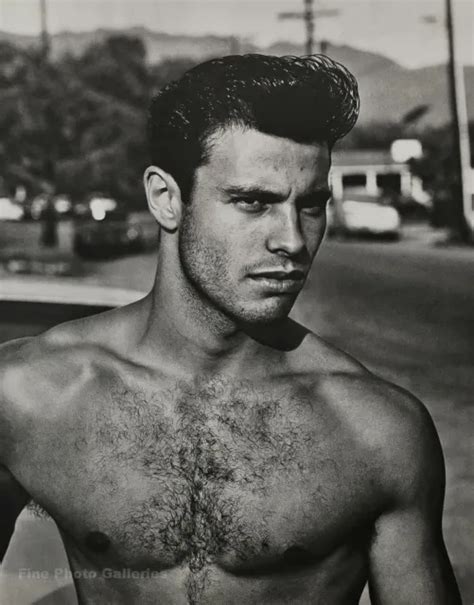 S Vintage Bruce Weber Handsome Semi Nude Male Bare Chest Man Photo