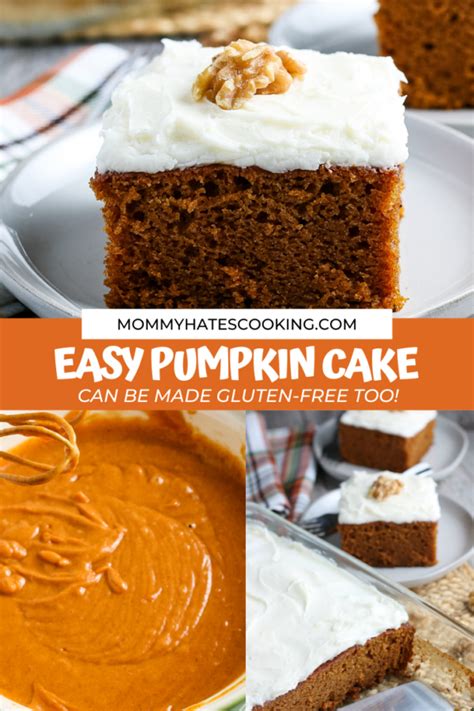 Gluten Free Pumpkin Cake Mommy Hates Cooking