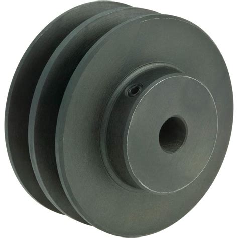 Double V Groove Pulley 3 Pitch Dia 12 Bore At