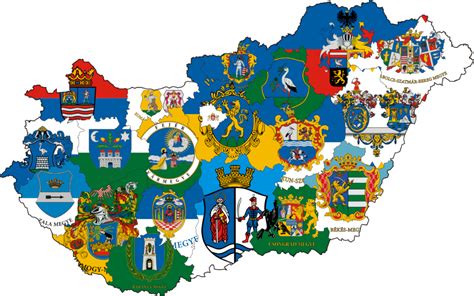 Fileflag Map Of Hungary Subdivisionssvg Wikimedia Commons