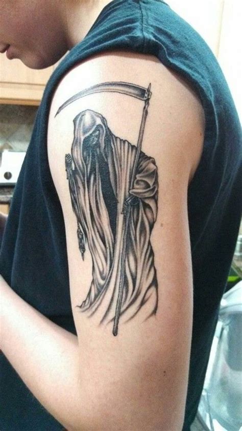 Reaper Tattoo Stencil