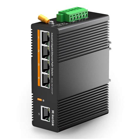 Buy Mokerlink 5 Port Poe Gigabit Industrial Din Rail Ethernet Switch