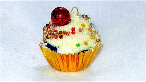 How To Make Cupcake Ornaments Tutorial Diy Christmas Diy Holiday