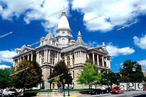 Lafayette In Indiana The Tippecanoe County Courthouse Stock Photo
