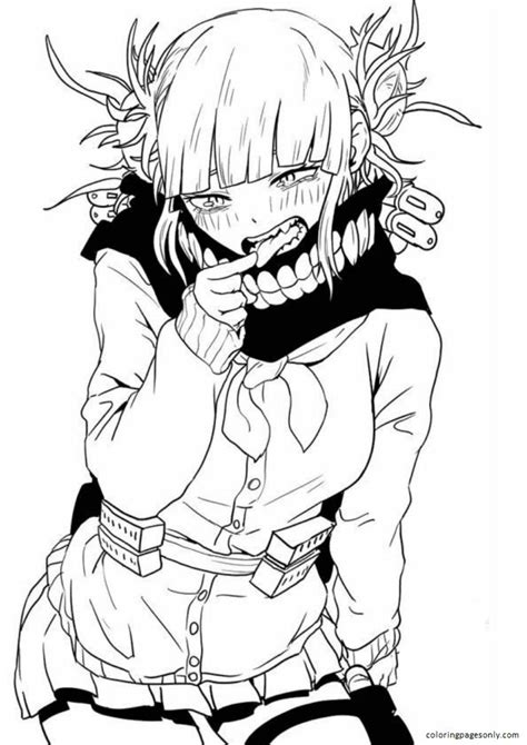 Toga Himiko Of My Hero Academia Coloring Page Free Printable Coloring Images And Photos Finder