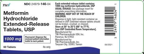 Metformin Hydrochloride Twi Pharmaceuticals Inc Fda Package Insert