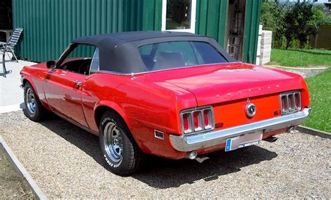 Red 1970 Ford Mustang Convertible Photo Detail
