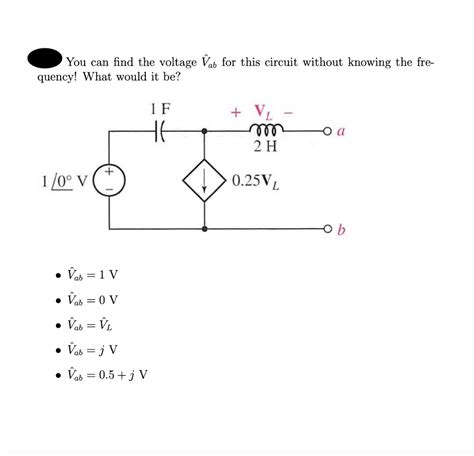 Solved You Can Find The Voltage Vab For This Circuit Without Chegg