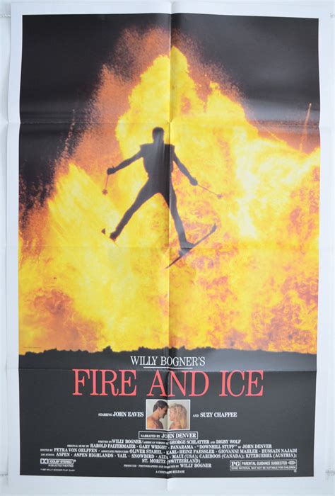 Fire And Ice Aka Feuer Und Eis Original Cinema Movie Poster From