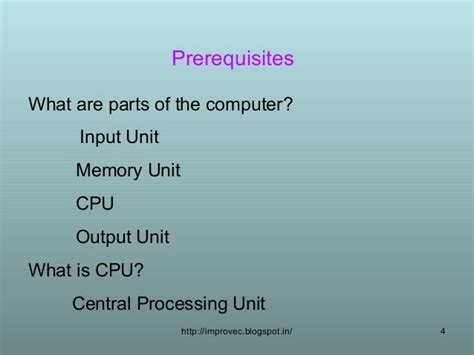 Cpu And Its Functions