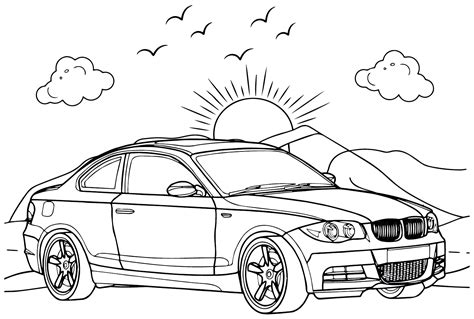 BMW Series Coloring Page Free Printable Coloring Pages