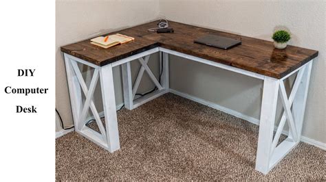 I changed the measurements on the plan to perfectly fit a corner in my living room as well as customizing it into a farmhouse corner desk. DIY Computer Desk Under $100 | Build It Better | EP. 04 ...