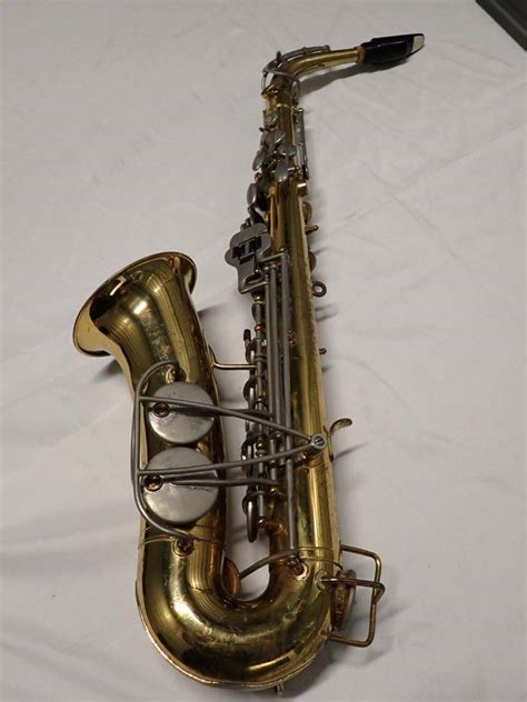 Brass Bundy Selmer Saxophone Mother Of Pearl Keys Auction