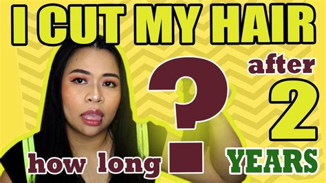 Cutting My Hair Short L Cutting My Own Hair After 2 Years Youtube