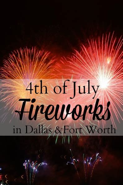 4th Of July Fireworks In Dallasfort Worth Texas 2017