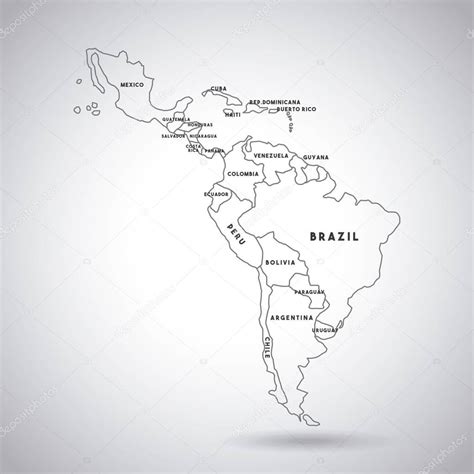 Arriba Foto Mapa De America Blanco Y Negro Mirada Tensa