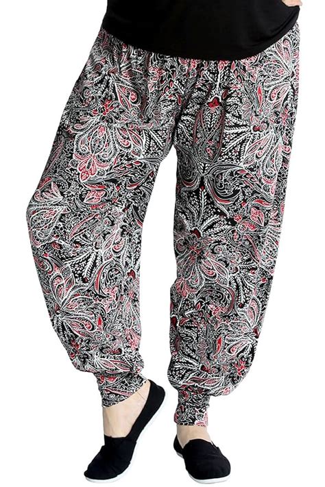 Nouvelle Collection New Womens Plus Size Harem Trouser Ladies Ali Baba Pants Artsy Paisley Print