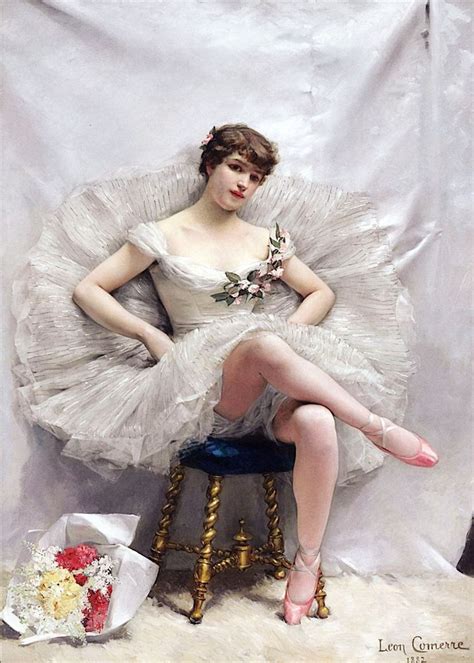 Leon Francois Comerre French1850 1916 Ballerina Poses Ballet