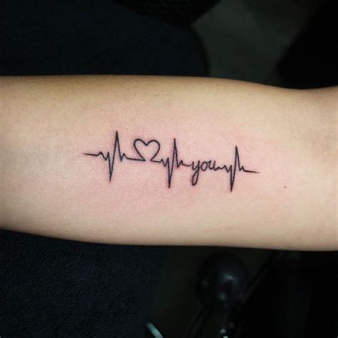 Tatouage Rythme Cardiaque Heartbeat Tattoo Heartbeat Tattoo Design Shape Tattoo